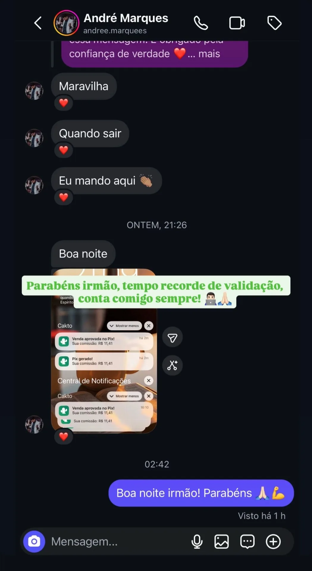 Depoimento de André Marques