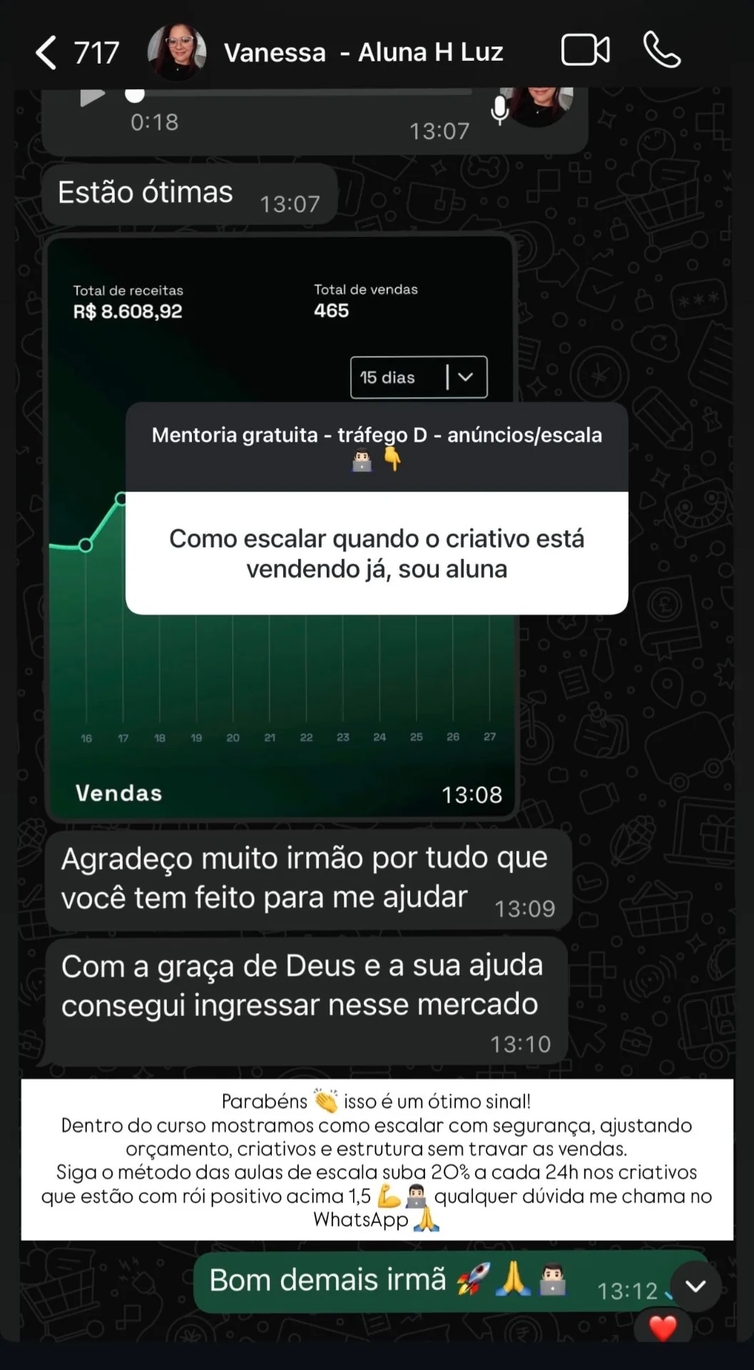 Depoimento de Vanessa